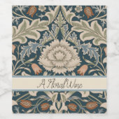 William Morris Severn Bloementuin Bloemen Classic Wijn Etiket (Enkel label)