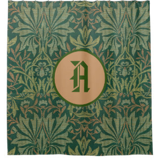 William Morris SHOWER CURTAIN CUSTOM INITIAAL Douchegordijn