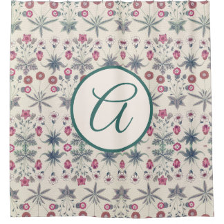 William Morris SHOWER CURTAIN MET INITIAAL Douchegordijn