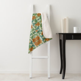 William Morris Single Stem  Bloembloemen Sherpa Deken