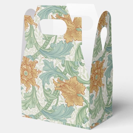 William Morris Single Stem Floral Pattern Bedankdoosjes (Geopend)