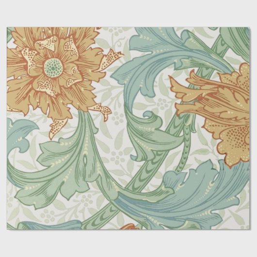 William Morris Single Stem Floral Pattern Cadeaupapier (Vlak)