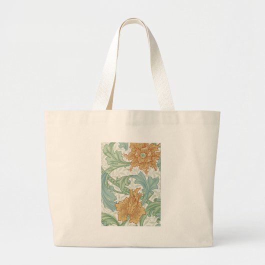 William Morris Single Stem Floral Pattern Grote Tote Bag (Voorkant)