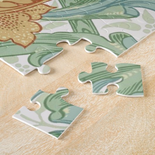 William Morris Single Stem Floral Pattern Legpuzzel (Zijkant)