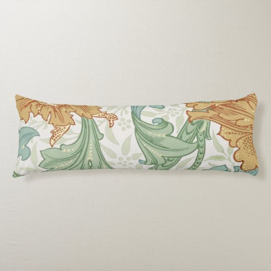 William Morris Single Stem Floral Pattern Lichaamskussen (Voorkant)
