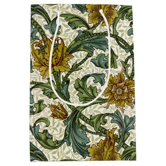 William Morris Single Stem Floral Pattern Medium Cadeauzakje (Voorkant)