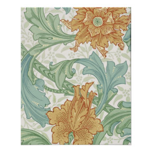 William Morris Single Stem Floral Pattern Perfect Poster