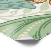 William Morris Single Stem Floral Pattern Perfect Poster (Hoek)