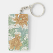William Morris Single Stem Floral Pattern Sleutelhanger (achterkant)