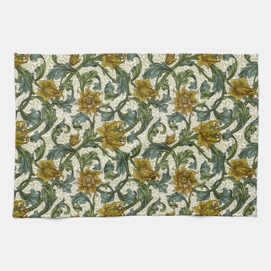 William Morris Single Stem Floral Pattern Theedoek (Horizontaal)