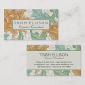 William Morris Single Stem Floral Pattern Visitekaartje (Voorkant / Achterkant)