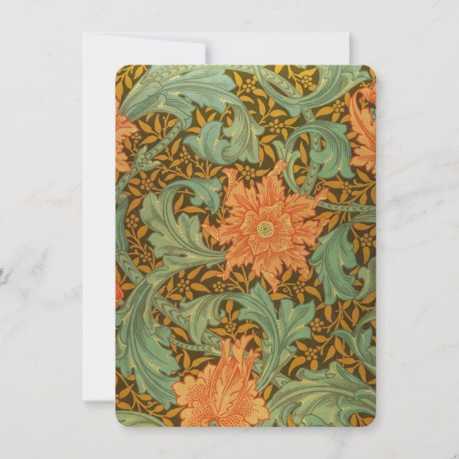 William Morris Single Stem Pattern Art Nouveau (Voorkant)