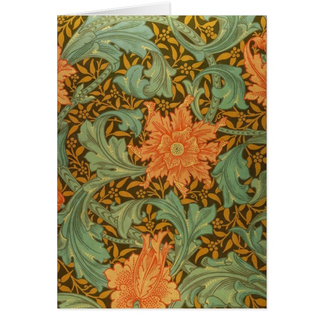 William Morris Single Stem Pattern Art Nouveau (Voorkant)