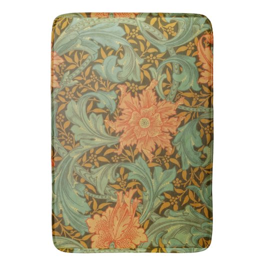 William Morris Single Stem Pattern Art Nouveau Badmat (Voorkant Verticaal)