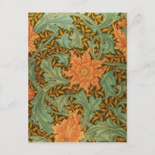 William Morris Single Stem Pattern Art Nouveau Briefkaart