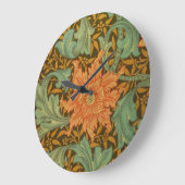 William Morris Single Stem Pattern Art Nouveau Grote Klok (Hoek)