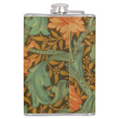 William Morris Single Stem Pattern Art Nouveau Heupfles (Achterkant)