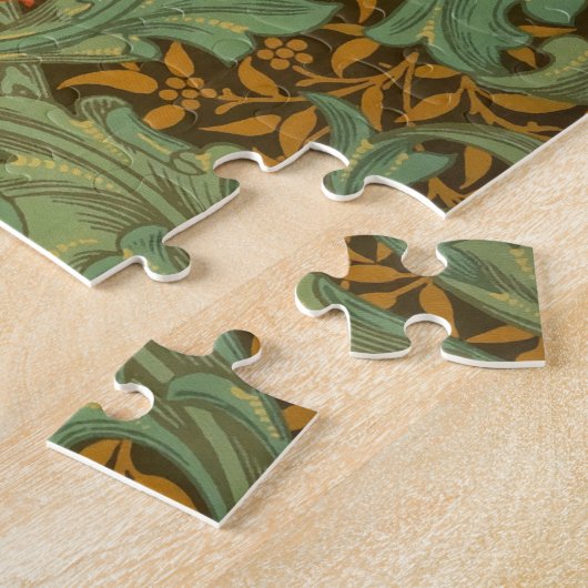 William Morris Single Stem Pattern Art Nouveau Legpuzzel (Zijkant)