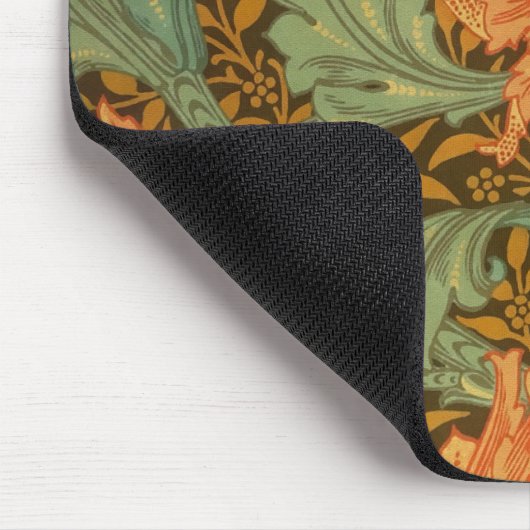 William Morris Single Stem Pattern Art Nouveau Muismat (Hoek)