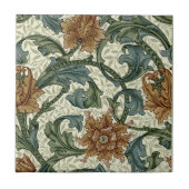 William Morris  Single Stem Pattern Tegeltje (Voorkant)