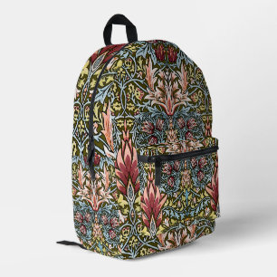 William Morris Slangenhoofd Bloempatroon Bedrukte Rugzak