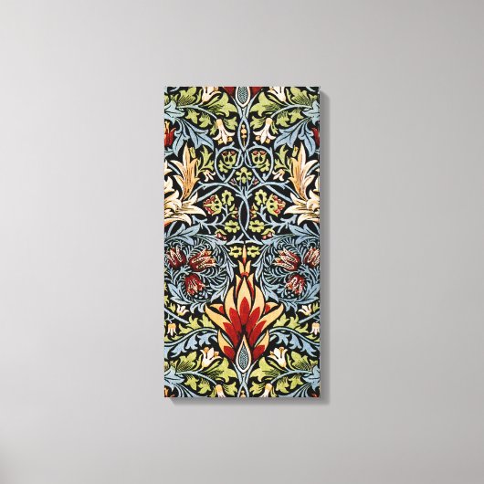 William Morris Slangenhoofd Bloempatroon Canvas Afdruk (Voorkant)