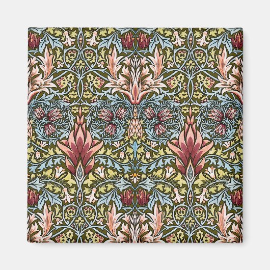 William Morris Slangenhoofd Bloempatroon Magneet (Voorkant)