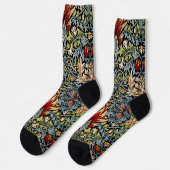 William Morris Slangenhoofd Bloempatroon Sokken (Links)