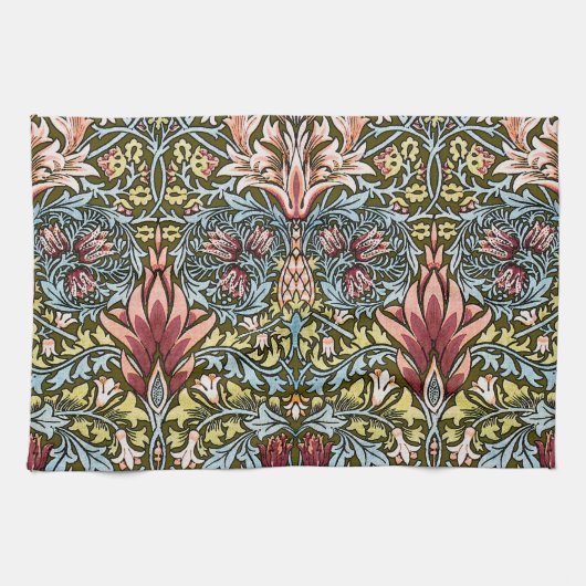 William Morris Slangenhoofd Bloempatroon Theedoek (Horizontaal)