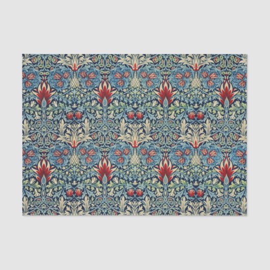 William Morris Snakehead Design Tissuepapier (Voorkant)