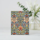 William Morris Snakeshead Design Briefkaart (Staand voorkant)