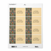 William Morris Snakeshead Design Etiket (Full Sheet)