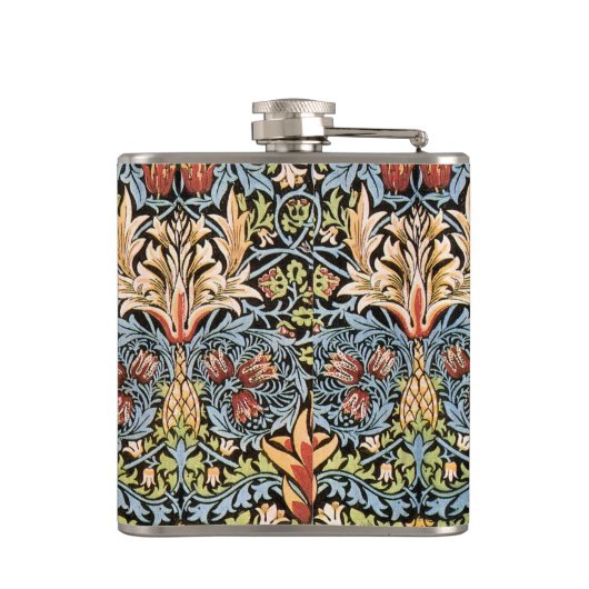 William Morris Snakeshead Design Heupfles (Achterkant)