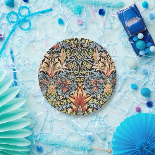 William Morris Snakeshead Design Papieren Bordje (Feest)