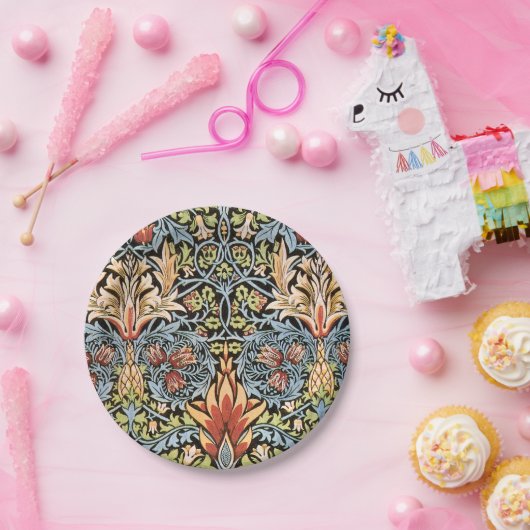 William Morris Snakeshead Design Papieren Bordje (Feest)