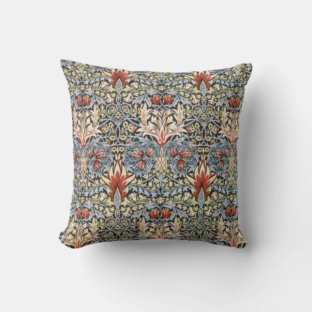 William Morris Snakeshead Design Pillow Kussen (Voorkant)