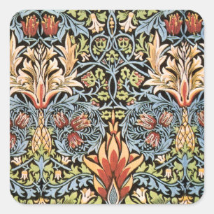 William Morris Snakeshead Design Vierkante Sticker