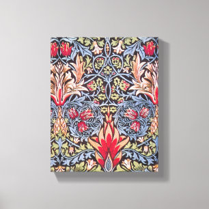 William Morris Snakeshead Floral Art Nouveau Canvas Afdruk