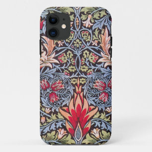 William Morris Snakeshead Floral Art Nouveau iPhone 11 Hoesje