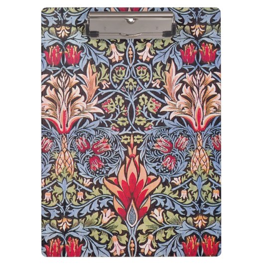 William Morris Snakeshead Floral Art Nouveau Klembord (Voorkant)