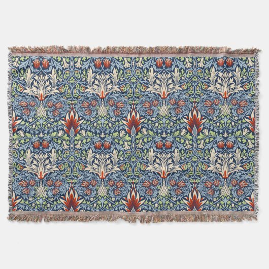 William Morris Snakeshead Floral Classic Botanical Deken (Voorkant)