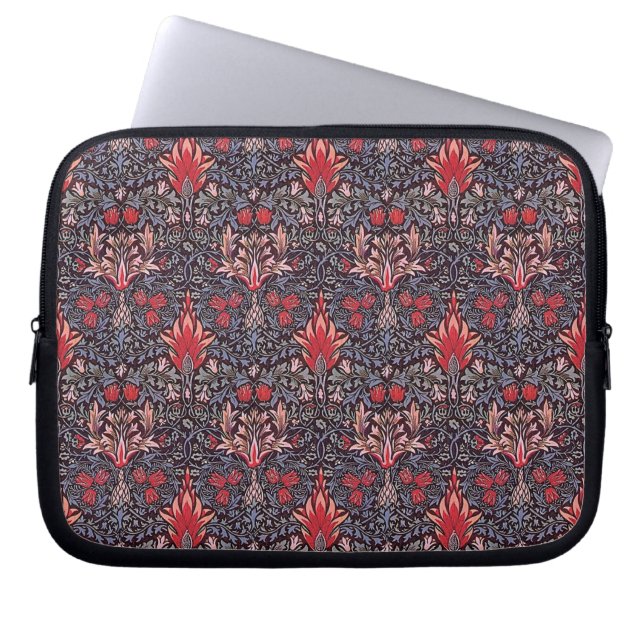 William Morris "Snakeshead" Floral Design Laptop Sleeve (Voorkant)