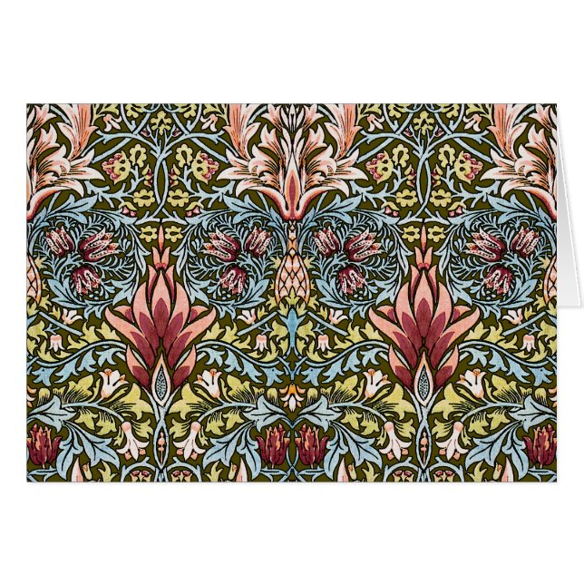 William Morris Snakeshead Floral Pattern (Voorkant Horizontaal)
