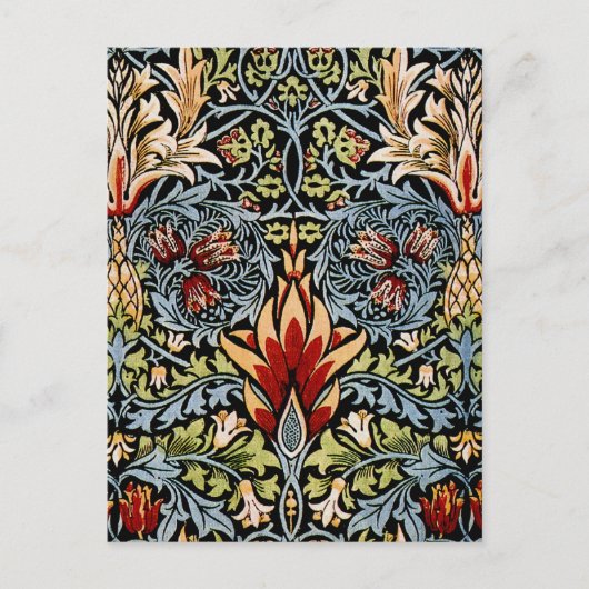 William Morris Snakeshead Floral Pattern Briefkaart (Voorkant)