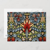 William Morris Snakeshead Floral Pattern Briefkaart (Voorkant / Achterkant)