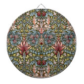 William Morris Snakeshead Floral Pattern Dartbord (Voorkant)