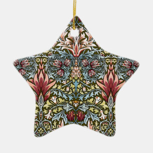 William Morris Snakeshead Floral Pattern Keramisch Ornament