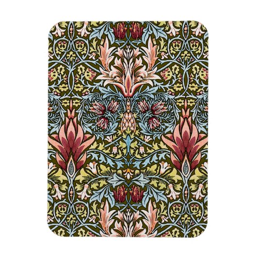 William Morris Snakeshead Floral Pattern Magneet (Verticaal)