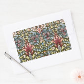 William Morris Snakeshead Floral Pattern Rechthoekige Sticker (Envelop)