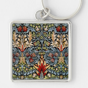 William Morris Snakeshead Floral Pattern Sleutelhanger